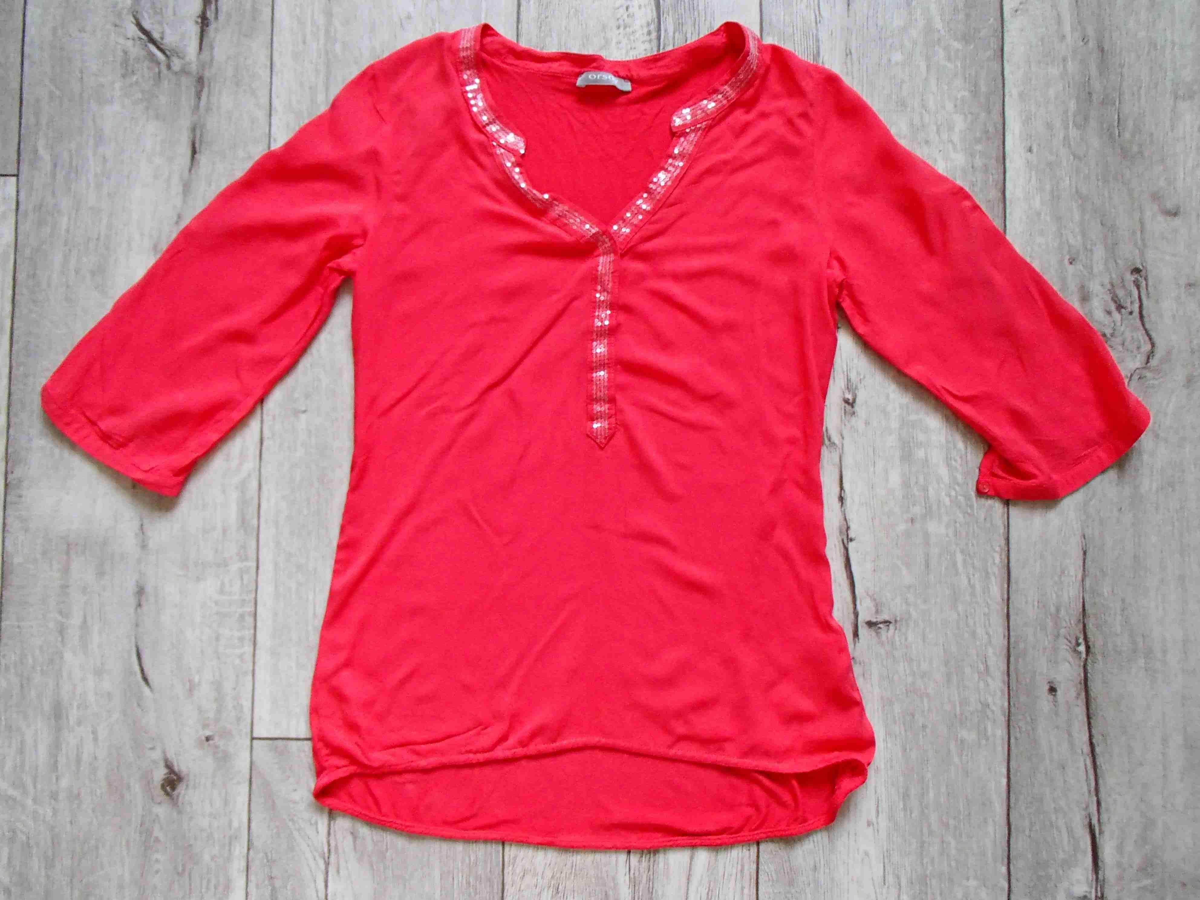 картинка Нарядная коралловая блузка от интернет-магазина детской и женской одежды секонд хенд, а также товаров для женщин и детей Odewashka.by
