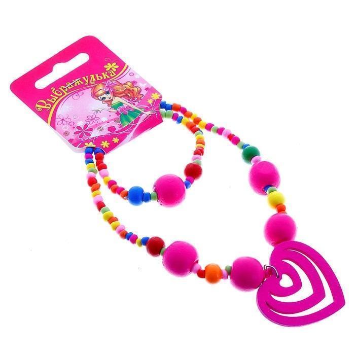 картинка Набор "Выбражулька" 2 предмета: кулон, браслет от интернет-магазина детских и женских товаров Odewashka.by