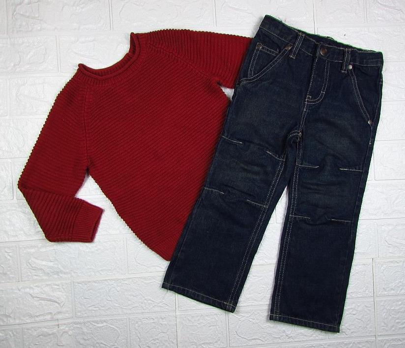 картинка Стильный свитер и джинсы от интернет-магазина Odewashka.by