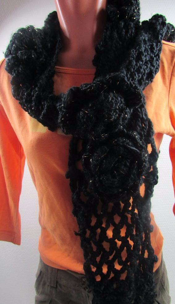 картинка Вязаный ажурный шарф, идеал от интернет-магазина детской и женской одежды секонд хенд, а также товаров для женщин и детей Odewashka.by