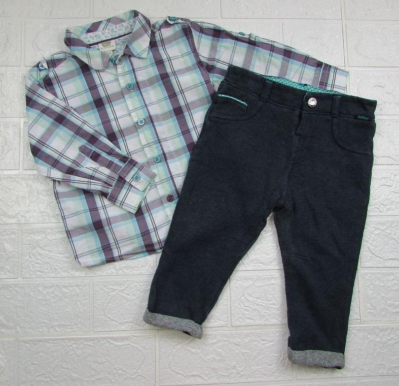 картинка Классный комплект: трикотажные брюки и рубашка от интернет-магазина Odewashka.by