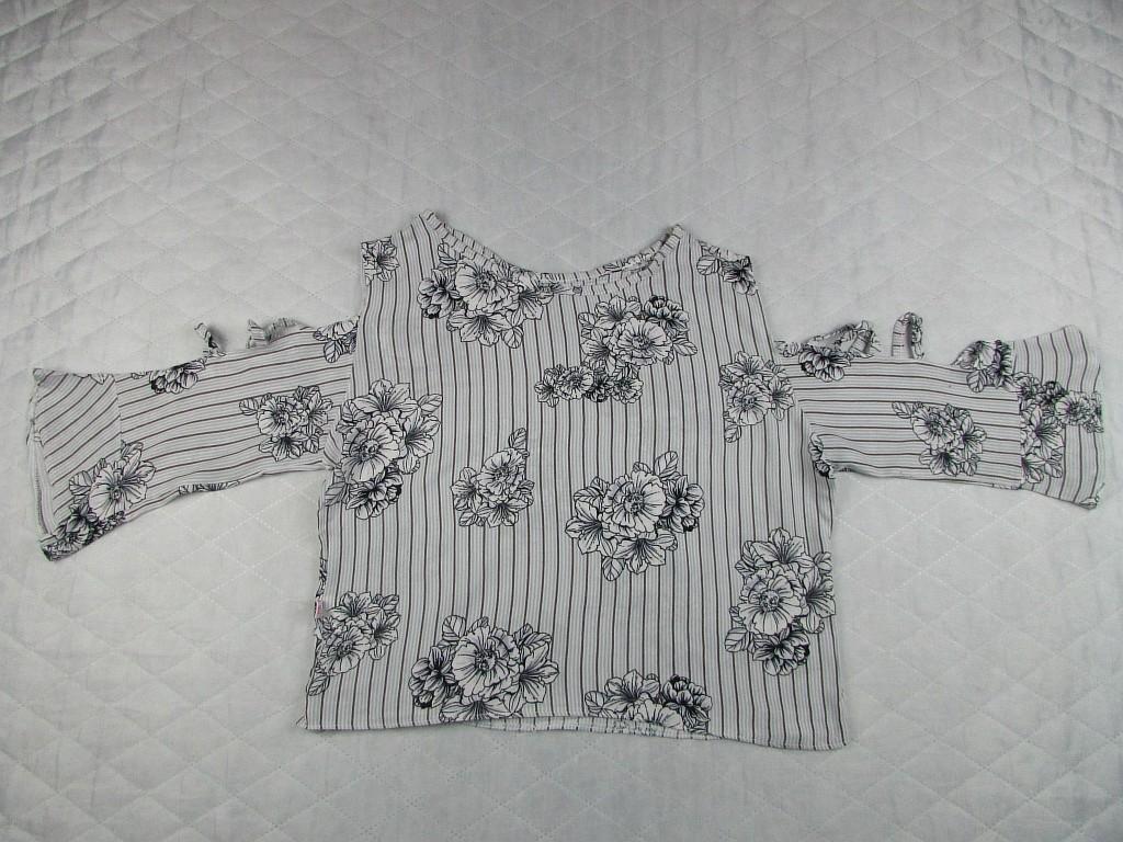 картинка Крутая блузка с открытыми плечами, идеал от интернет-магазина детской и женской одежды секонд хенд, а также товаров для женщин и детей Odewashka.by